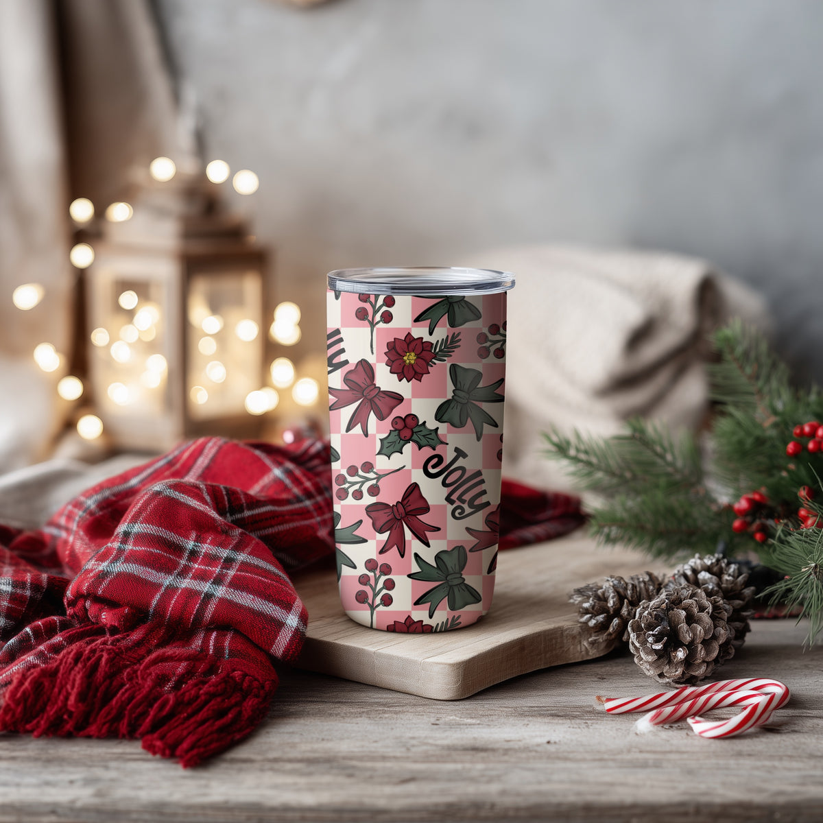 Christmas Cheer and Checkers Seamless Bundle