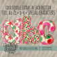Christmas Confetti Doodle Alpha (3 Sets Aa-Zz, 0-9, Special Characters)