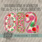 Christmas Confetti Doodle Alpha (3 Sets Aa-Zz, 0-9, Special Characters)
