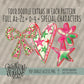 Christmas Confetti Doodle Alpha (3 Sets Aa-Zz, 0-9, Special Characters)