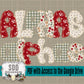 Christmas Florals Glitter Alpha (4 Sets Uppercase & Lowercase, 0-9, + Special Characters)