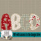 Christmas Florals Glitter Alpha (4 Sets Uppercase & Lowercase, 0-9, + Special Characters)