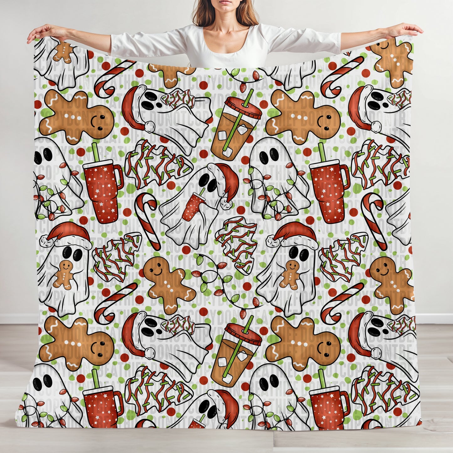 Spooky Christmas Ghosties Seamless Bundle