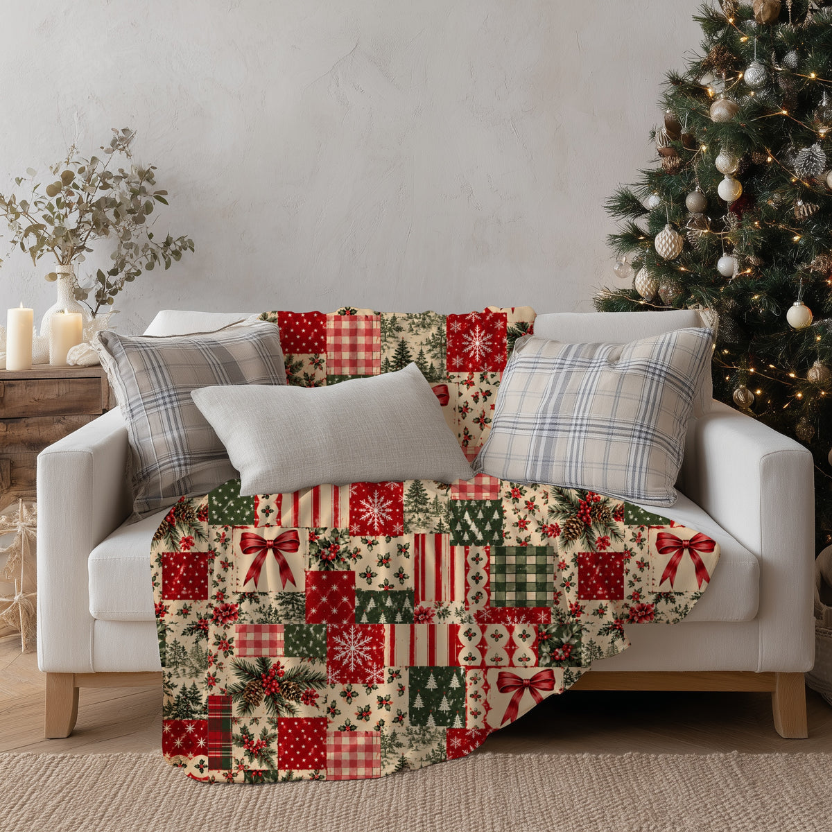 Christmas Heirloom Patchwork Seamless Bundle