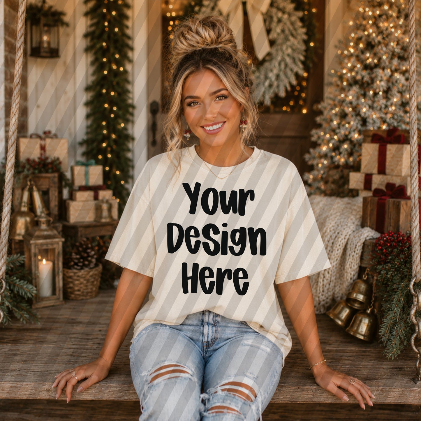 Christmas Porch Ivory