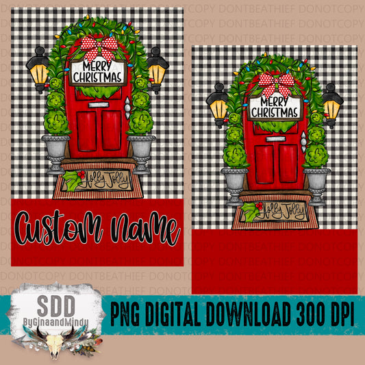 Custom Christmas Garden Flag (Personalization Optional)