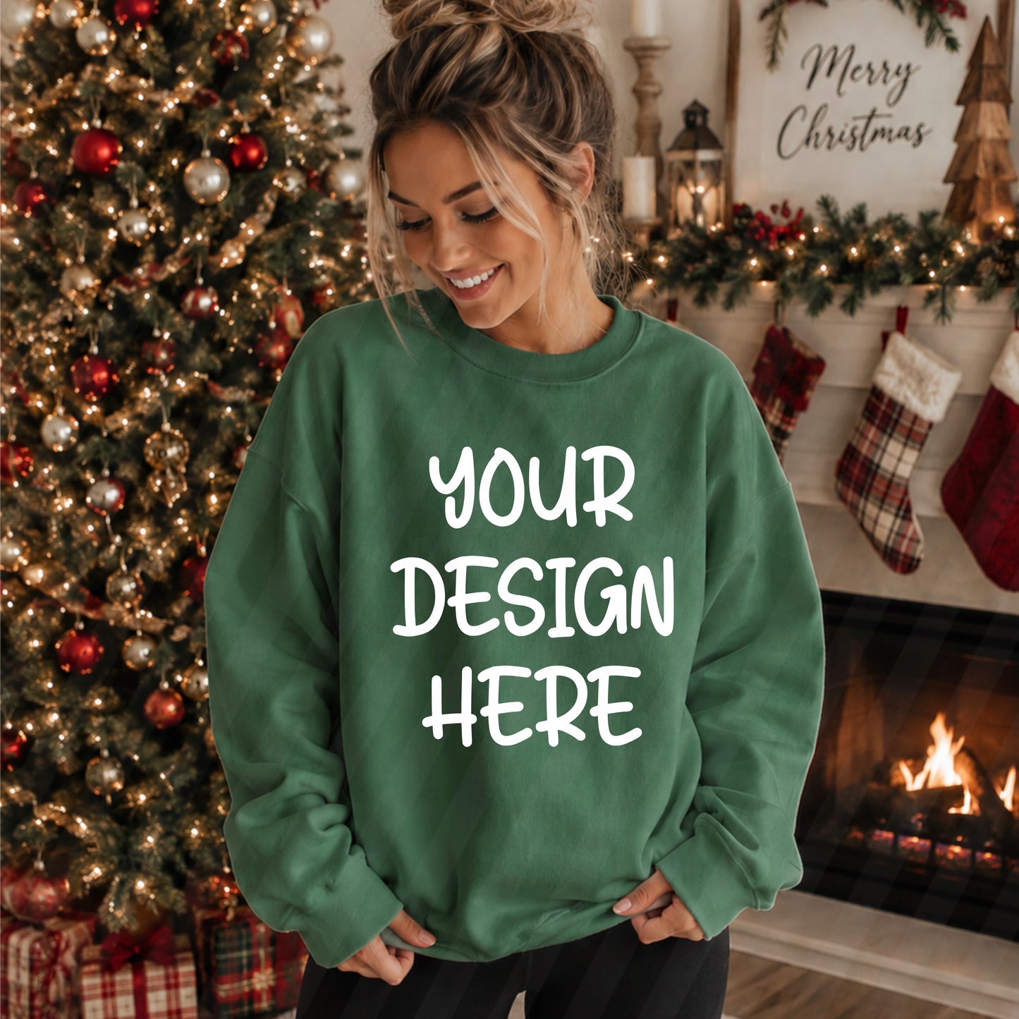 Christmas Crewneck Green