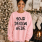 Christmas Crewneck Pink
