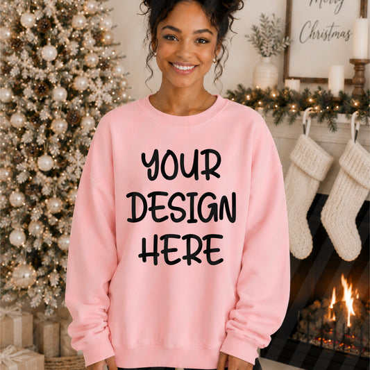 Christmas Crewneck Pink