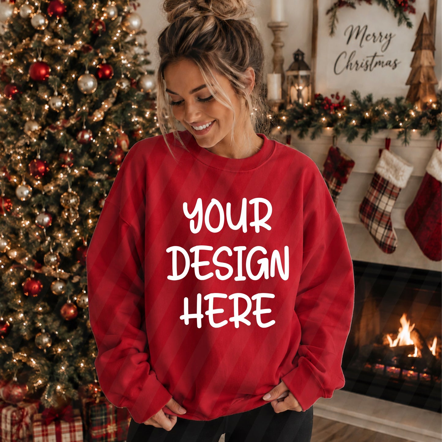Christmas Crewneck Red