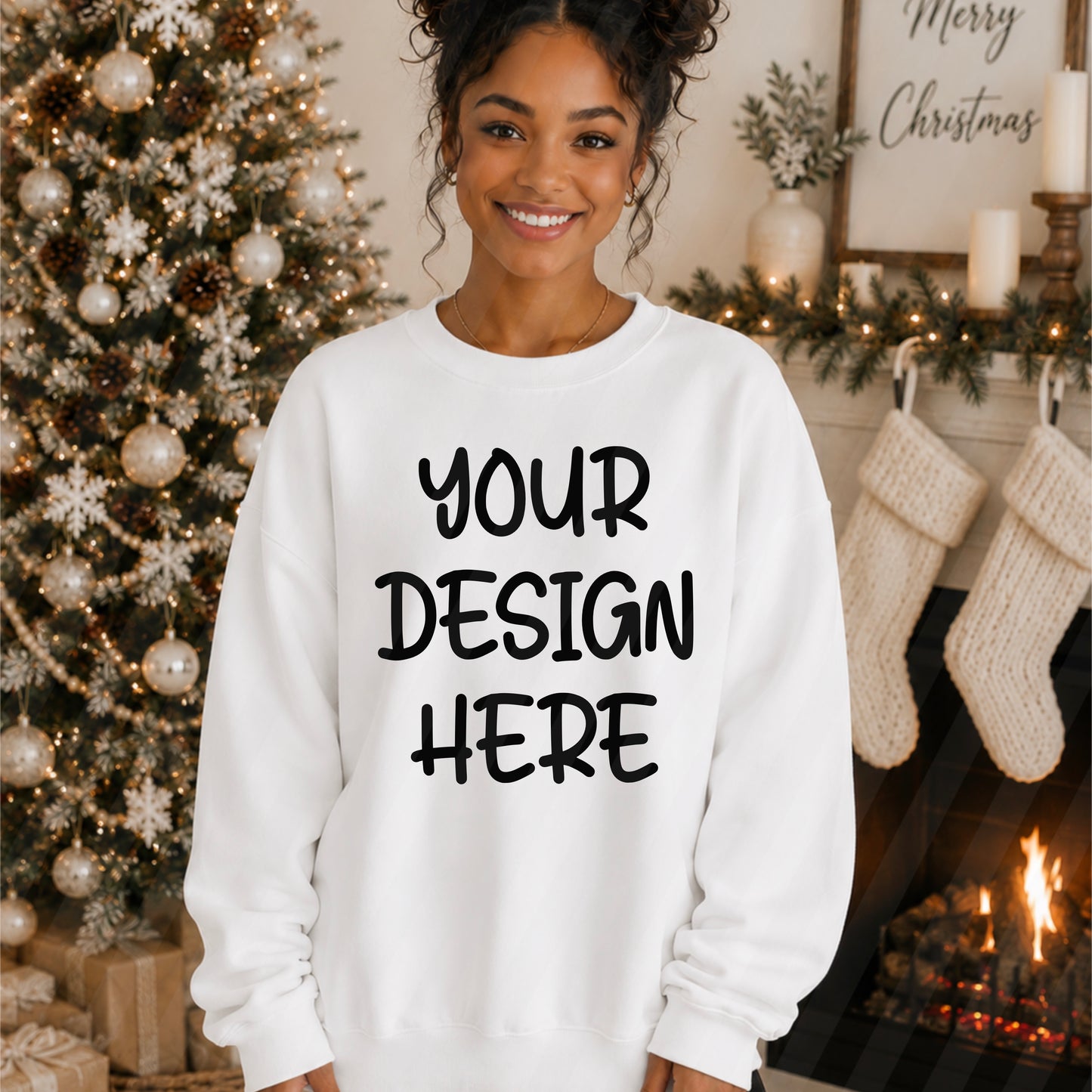 Christmas Crewneck White