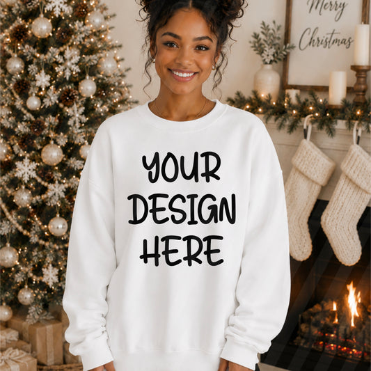 Christmas Crewneck White