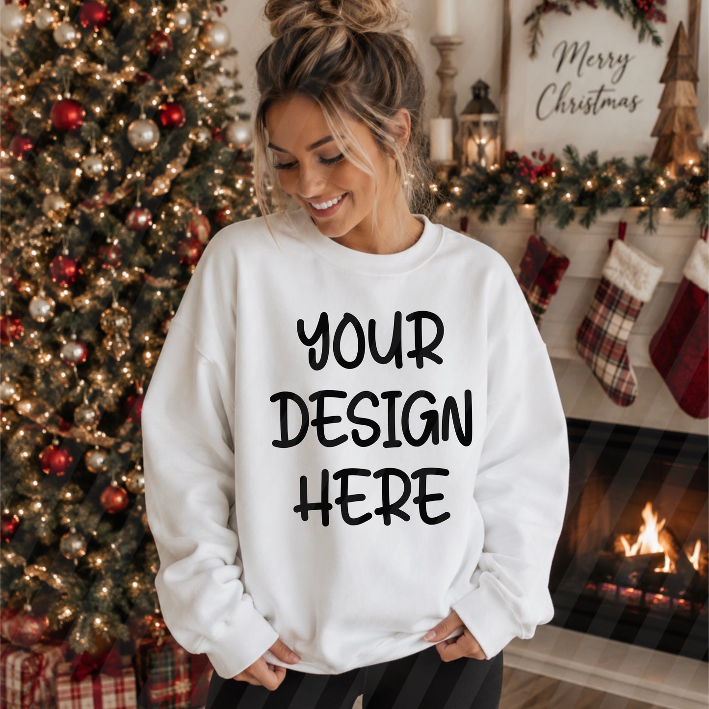 Christmas Crewneck White