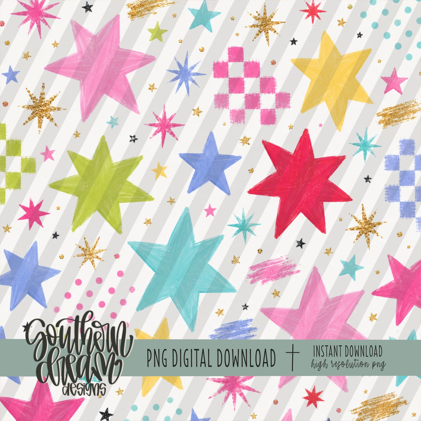 Color Me Happy Digital Paper BUNDLE (Not Seamless)