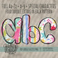 Color Me Happy Alpha (3 Sets Aa-Zz, 0-9, Special Characters, Special Shapes)