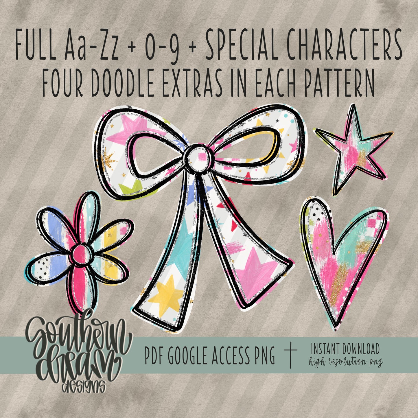 Color Me Happy Alpha (3 Sets Aa-Zz, 0-9, Special Characters, Special Shapes)