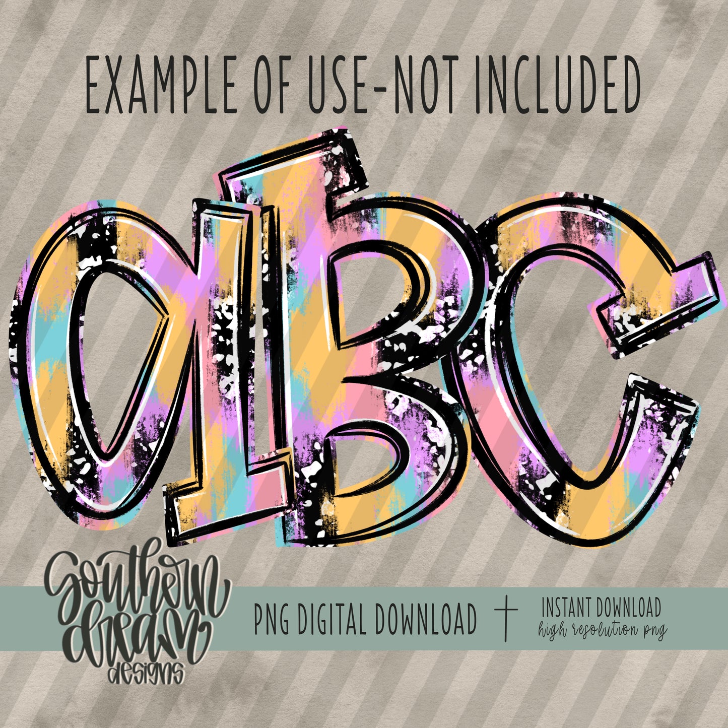 Composition Notebook Brush Strokes Digital Paper (Not Seamless)