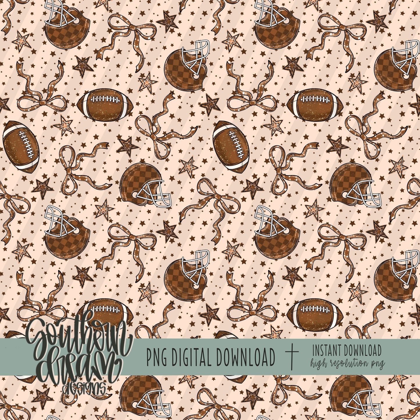 Coquette Football Seamless Bundle