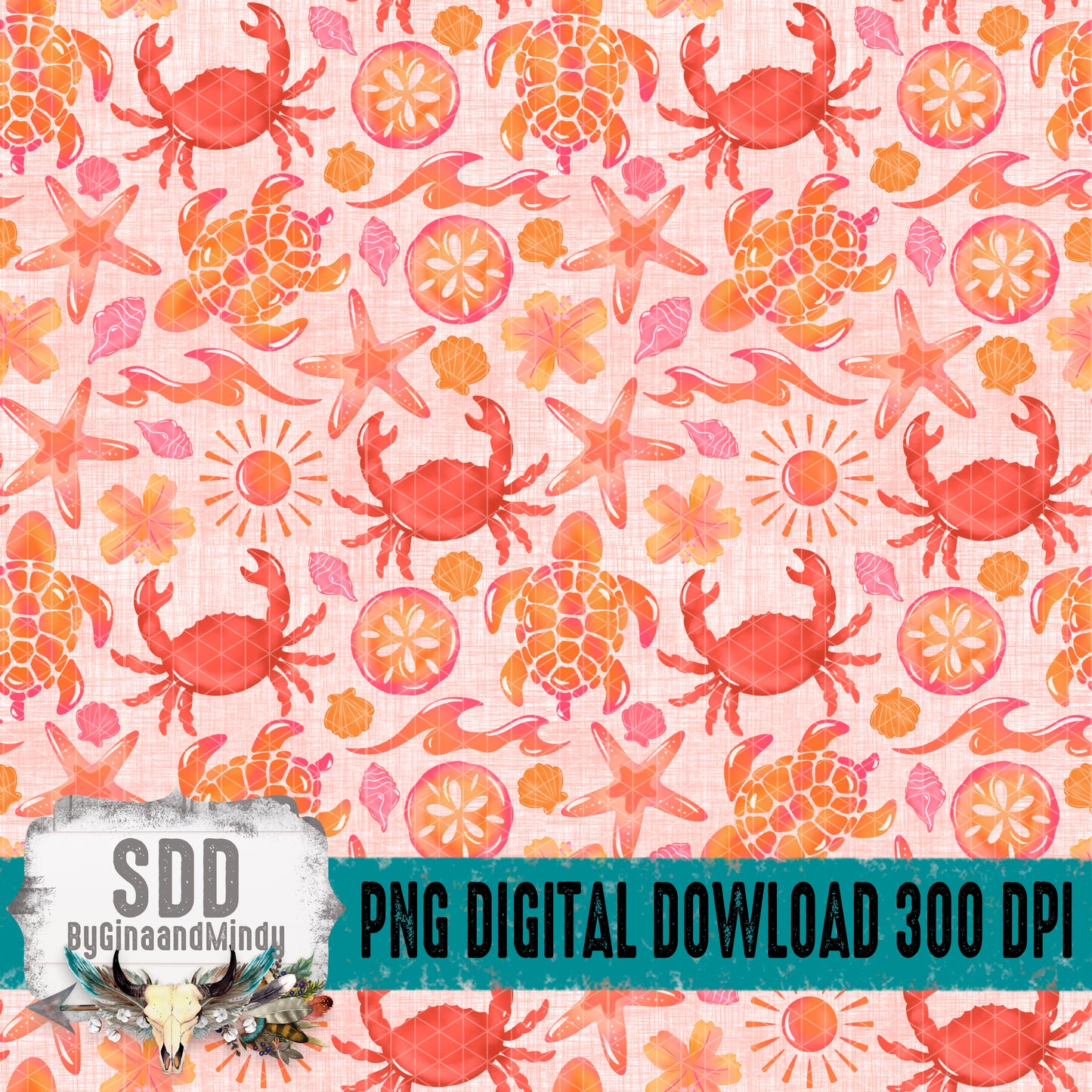 Coral Beach Seamless Bundle