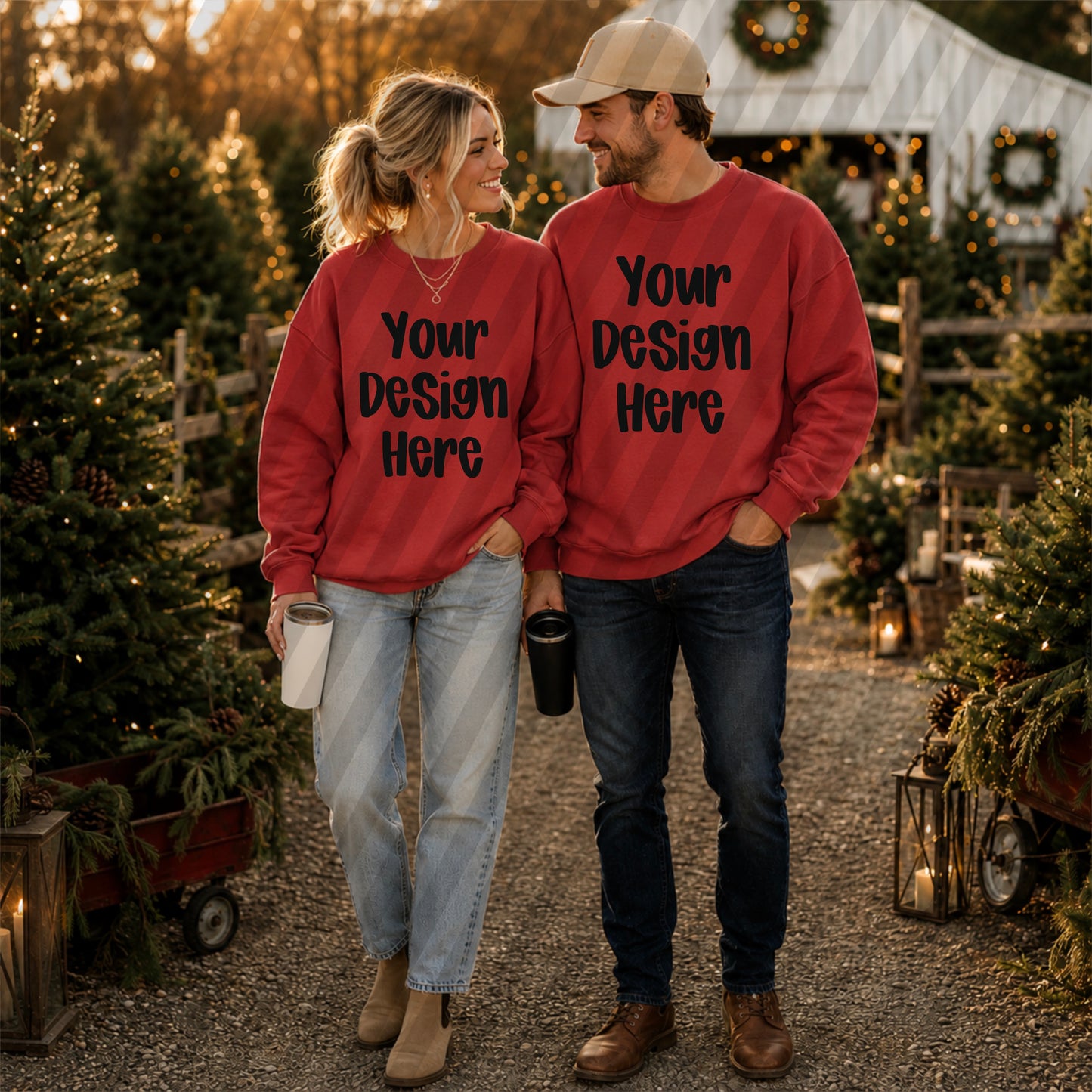 Couples Tree Farm Barn Red