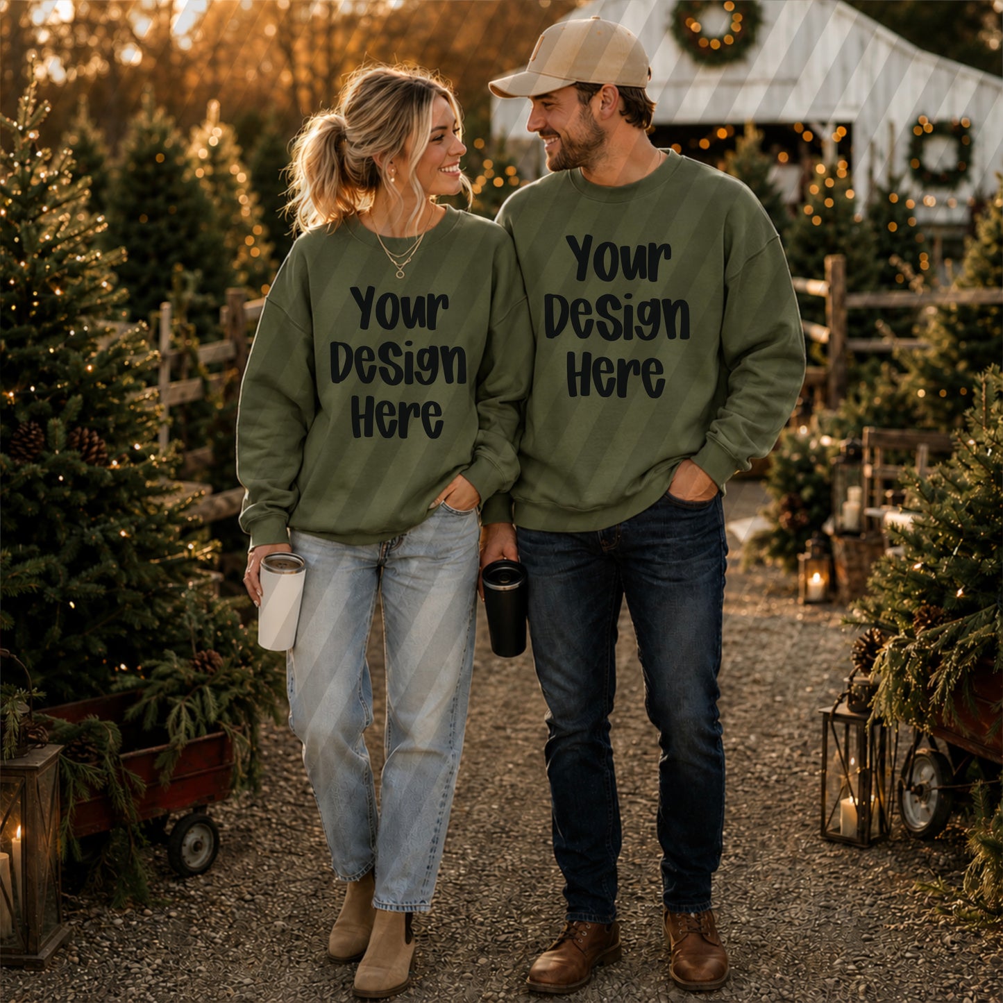 Couples Tree Farm Military Green