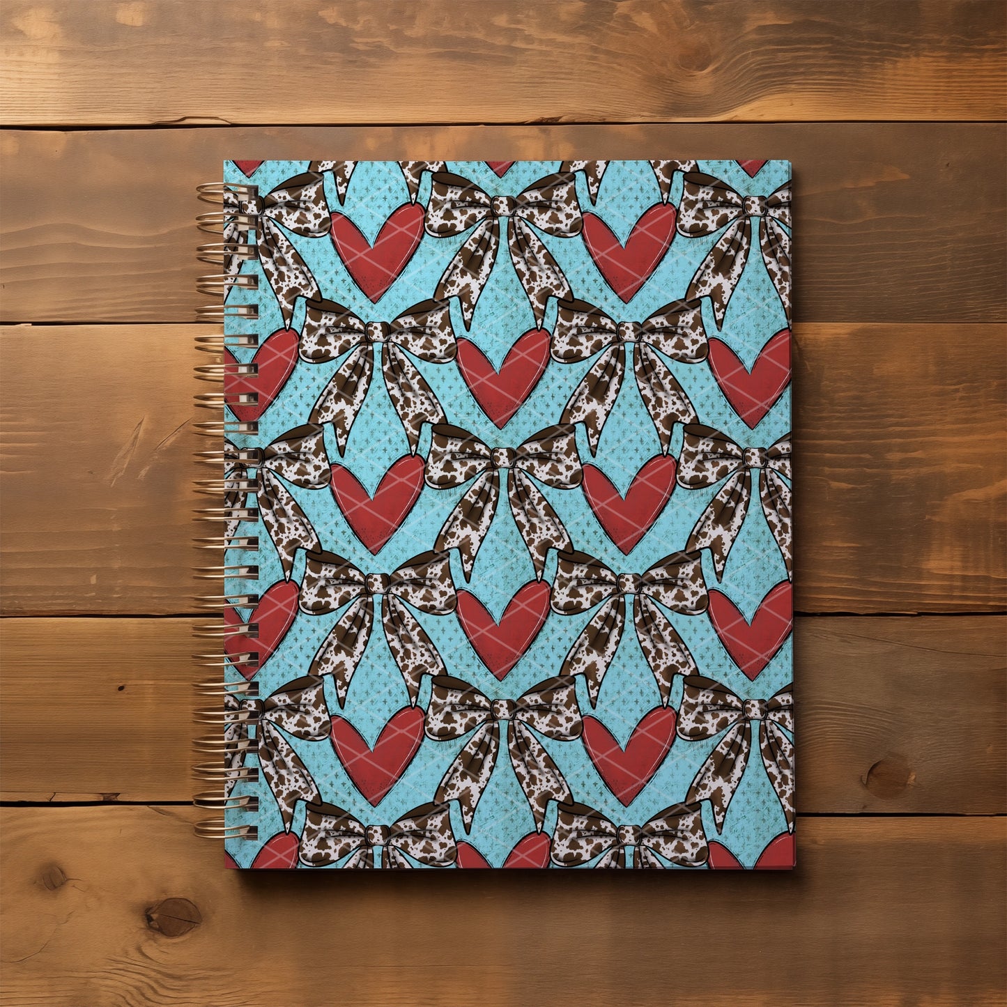Turquoise & Western Bows Hearts Seamless Bundle