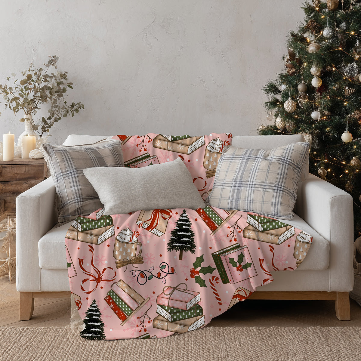 Cozy Christmas Books Seamless Bundle