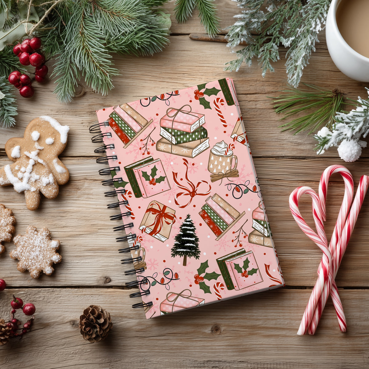 Cozy Christmas Books Seamless Bundle