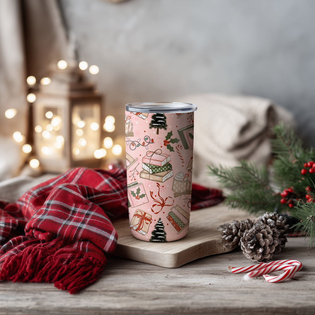 Cozy Christmas Books Seamless Bundle
