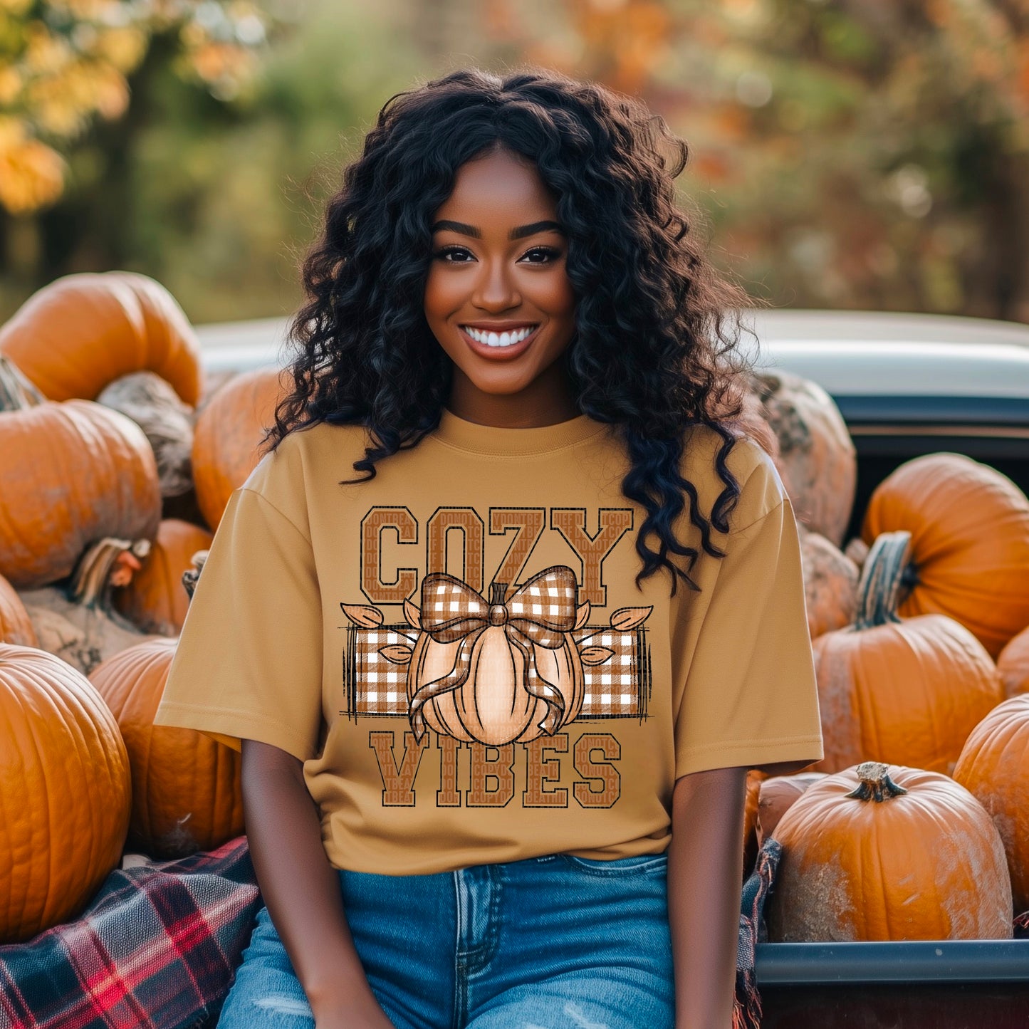 Cozy Vibes Pumpkin