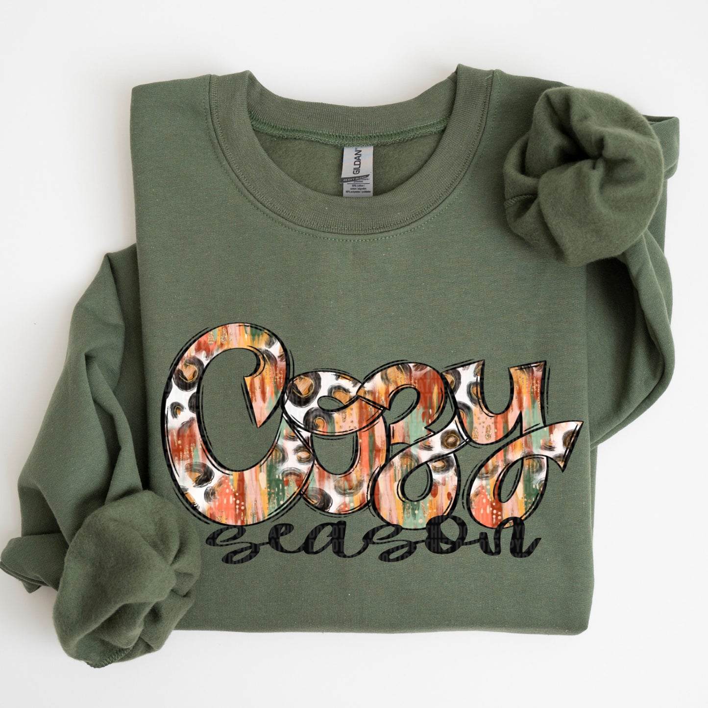 Cozy Season Fall Leopard w/Streaks