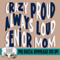 Senior Football Mom Bundle Navy/White