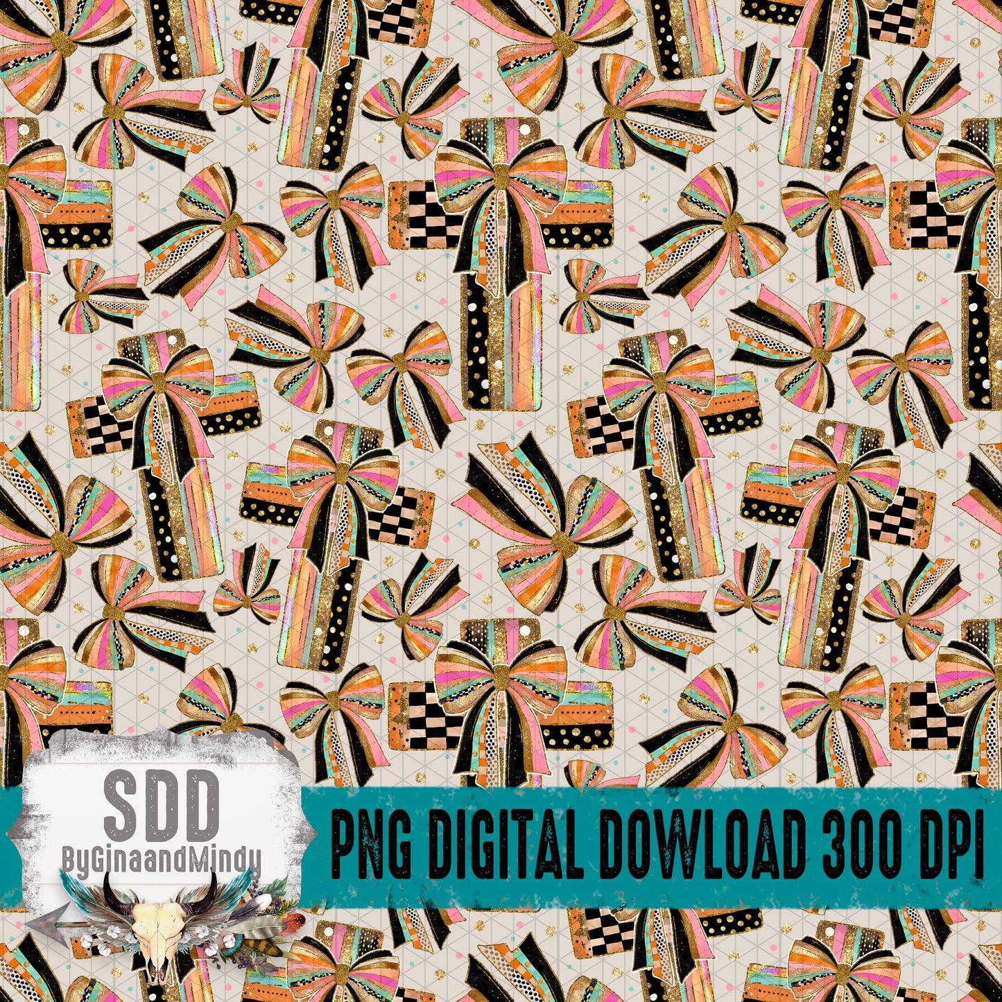 Cross and Bows Seamless Bundle