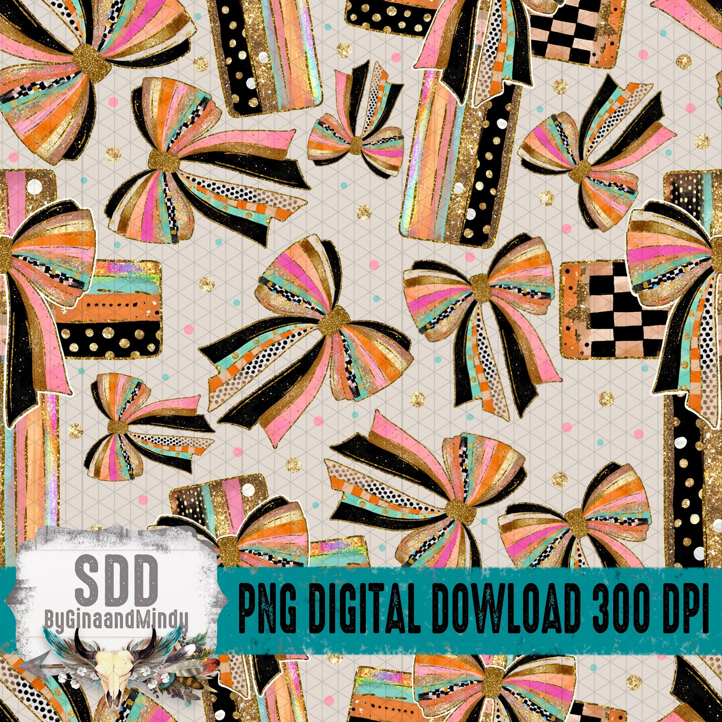 Cross and Bows Seamless Bundle