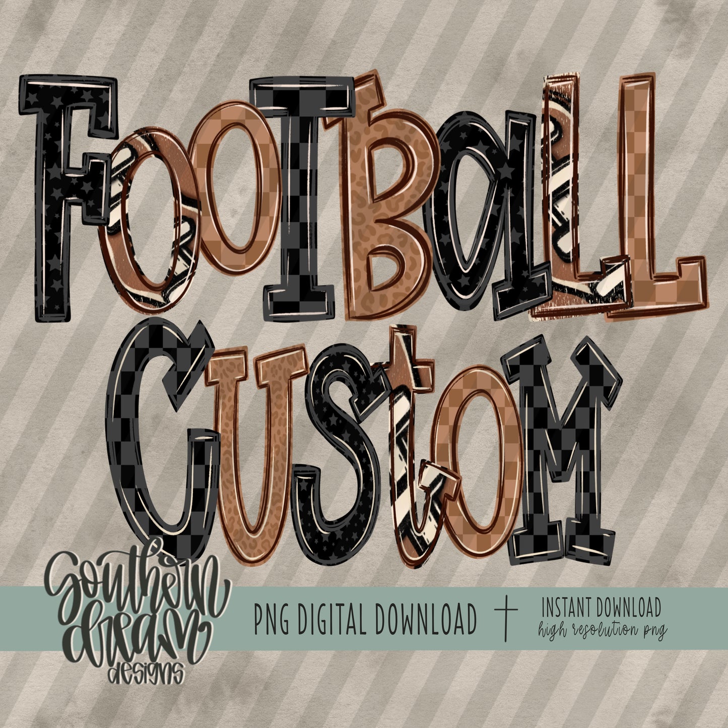 Football Doodle Collection; CUSTOM