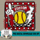 Custom Doodle Softball