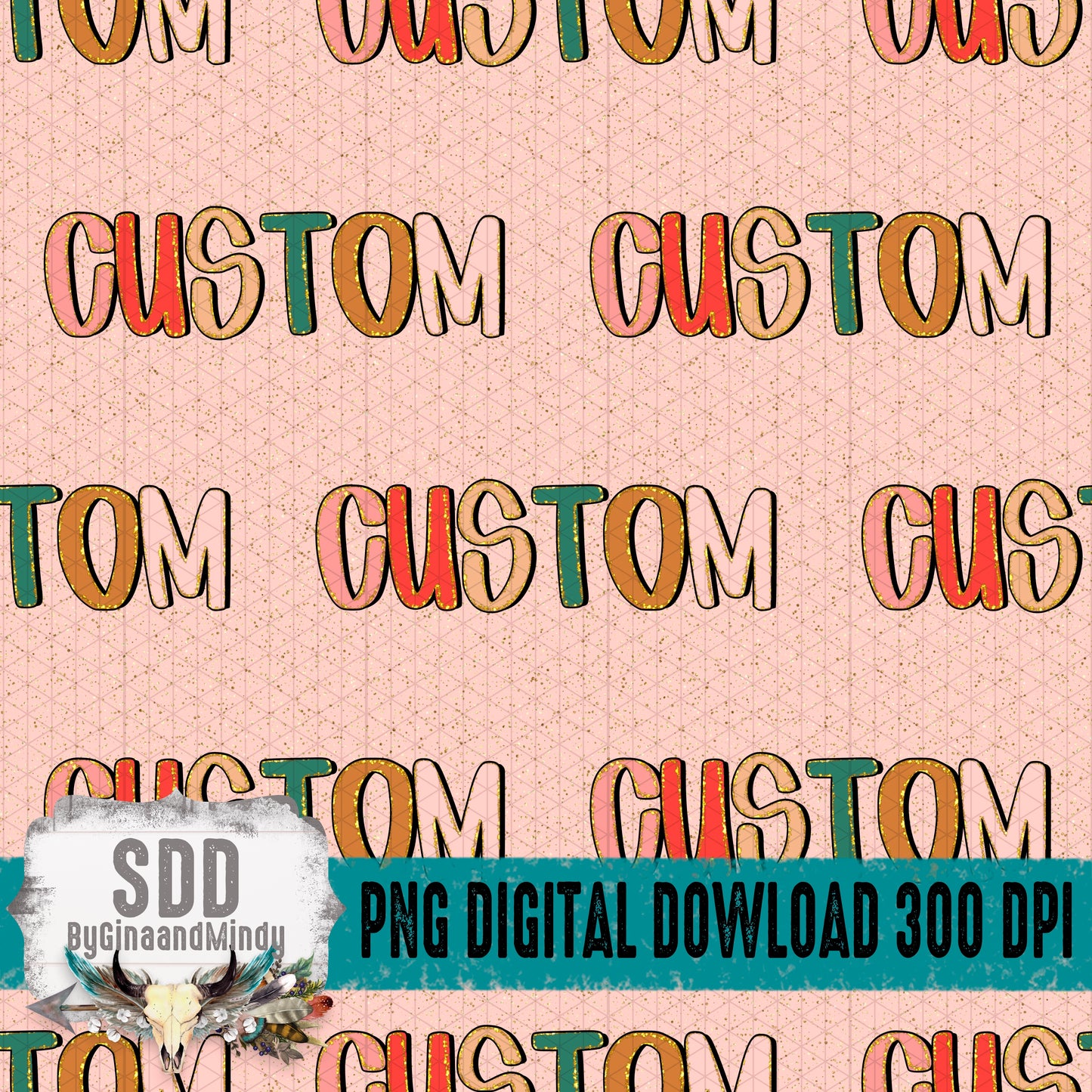 Custom Name Seamless Bundle