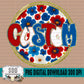 American Floral CUSTOM Name