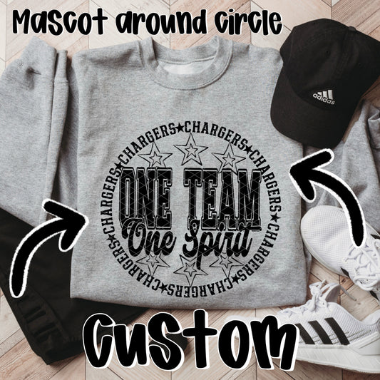 One Team One Spirit Single Color Bundle CUSTOM