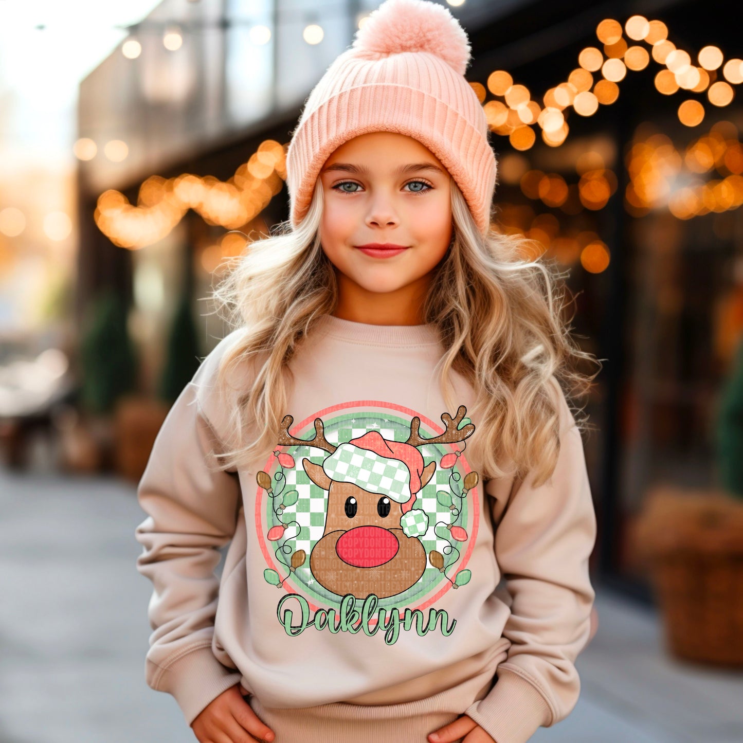 Christmas Reindeer Girl (CUSTOM)