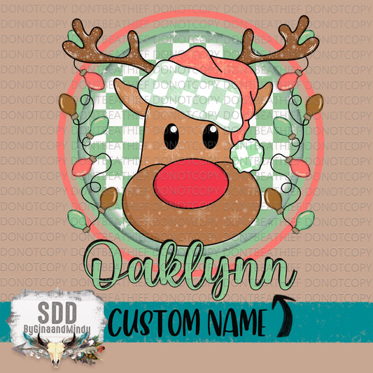 Christmas Reindeer Girl (CUSTOM)