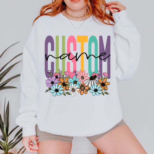 Spring Floral Name - Custom