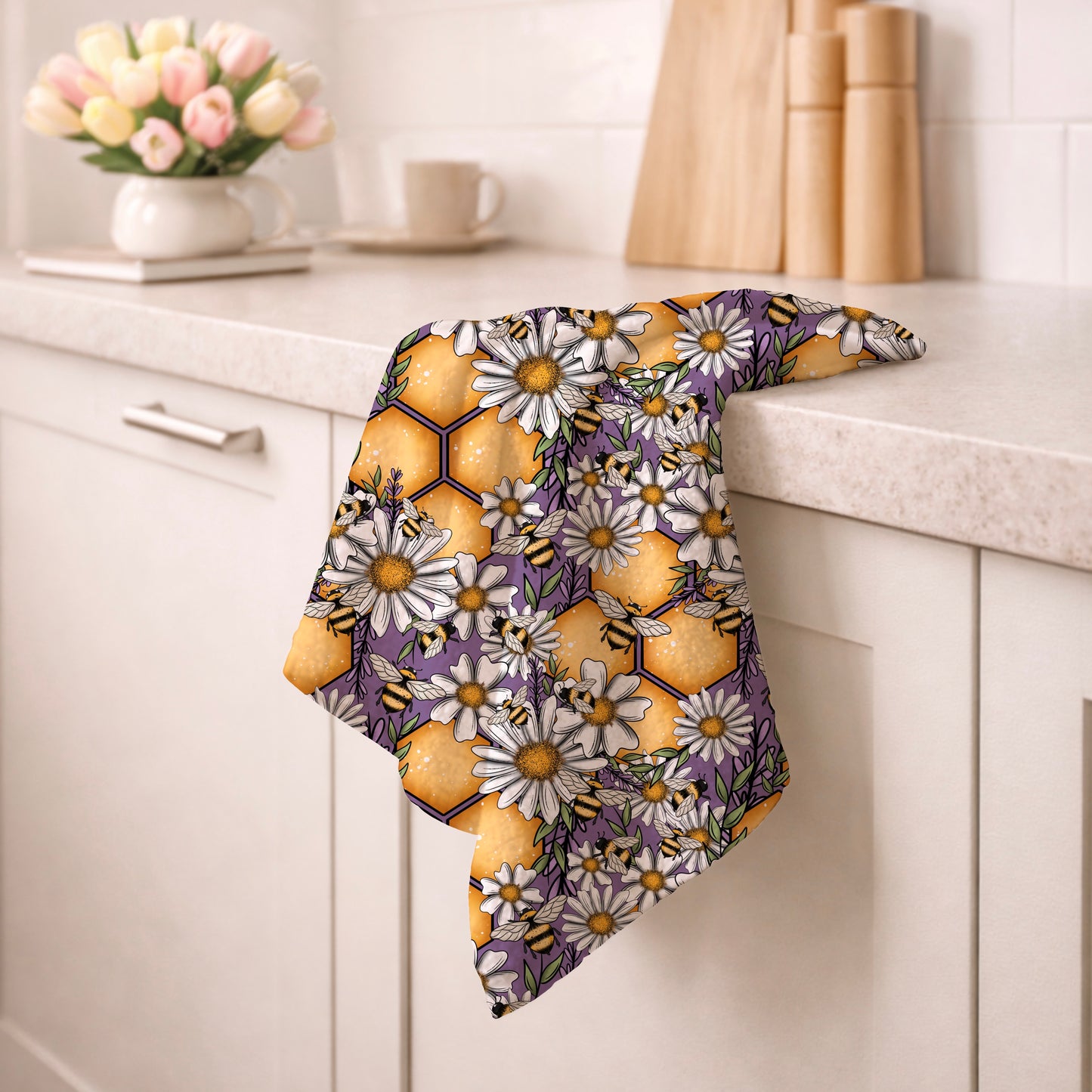 Daisy Honeycomb Bee Seamless Bundle