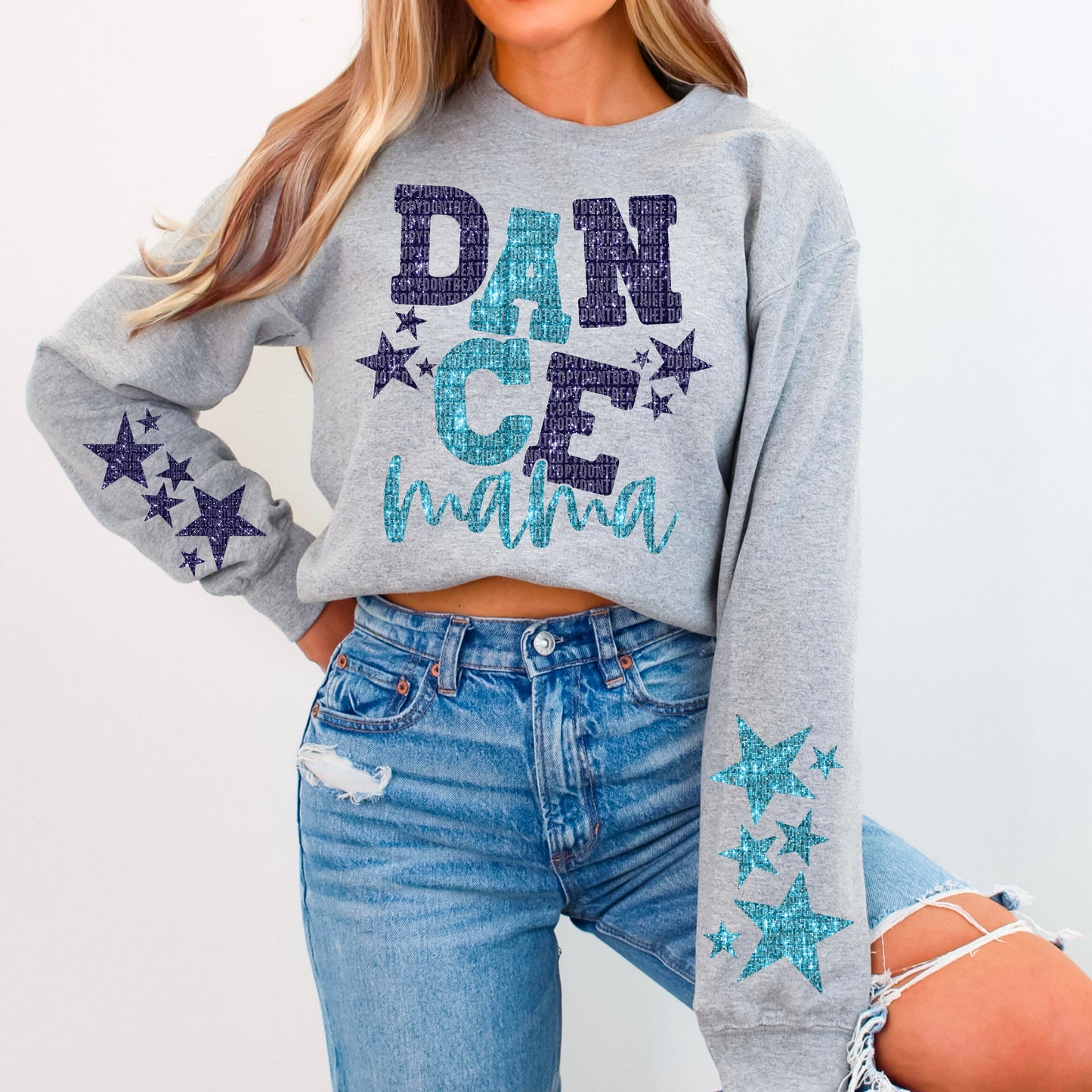 Dance Mama Bundle With Stars; Teal & Navy