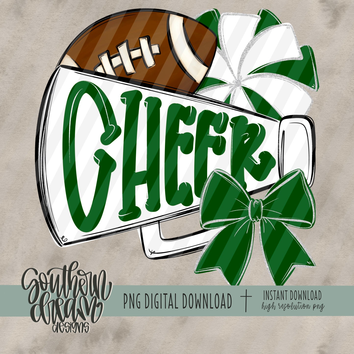 Cheer Collection (Dark Green & White)