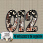 Desert Western Faux Embroidery (1 Set Uppercase & Lowercase, 0-9, + Special Characters)