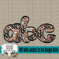 Desert Western Faux Embroidery (1 Set Uppercase & Lowercase, 0-9, + Special Characters)