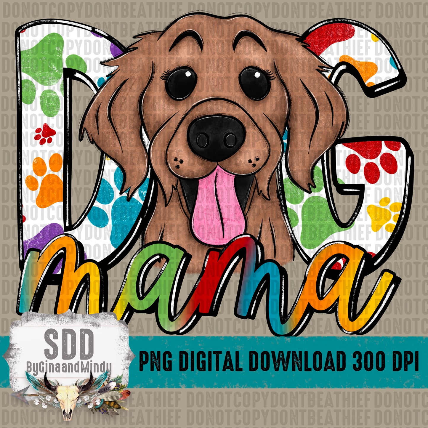 Dog Mama Golden Retriever