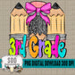 Doodle Pencil Collection Girl; 3rd Grade