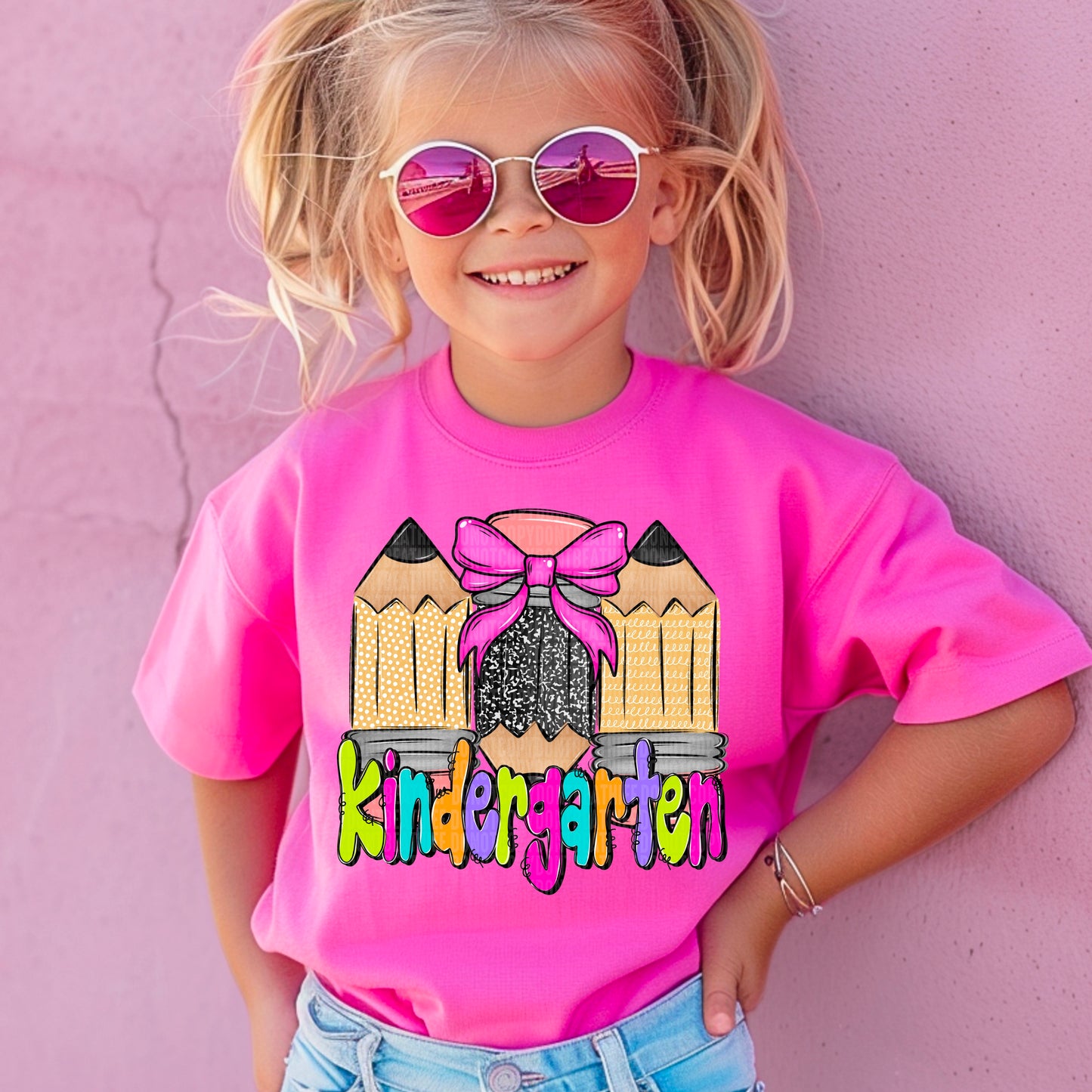 Doodle Pencil Collection Girl; Kindergarten